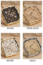 Katie- {Gold/Black, Gold/Silver & Silver/Gold} Dainty Filigree Earrings