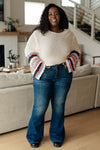 End of the Story Striped Sleeve Sweater