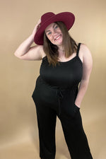 Supposed To Be- Curvy Size Black Jumpsuit