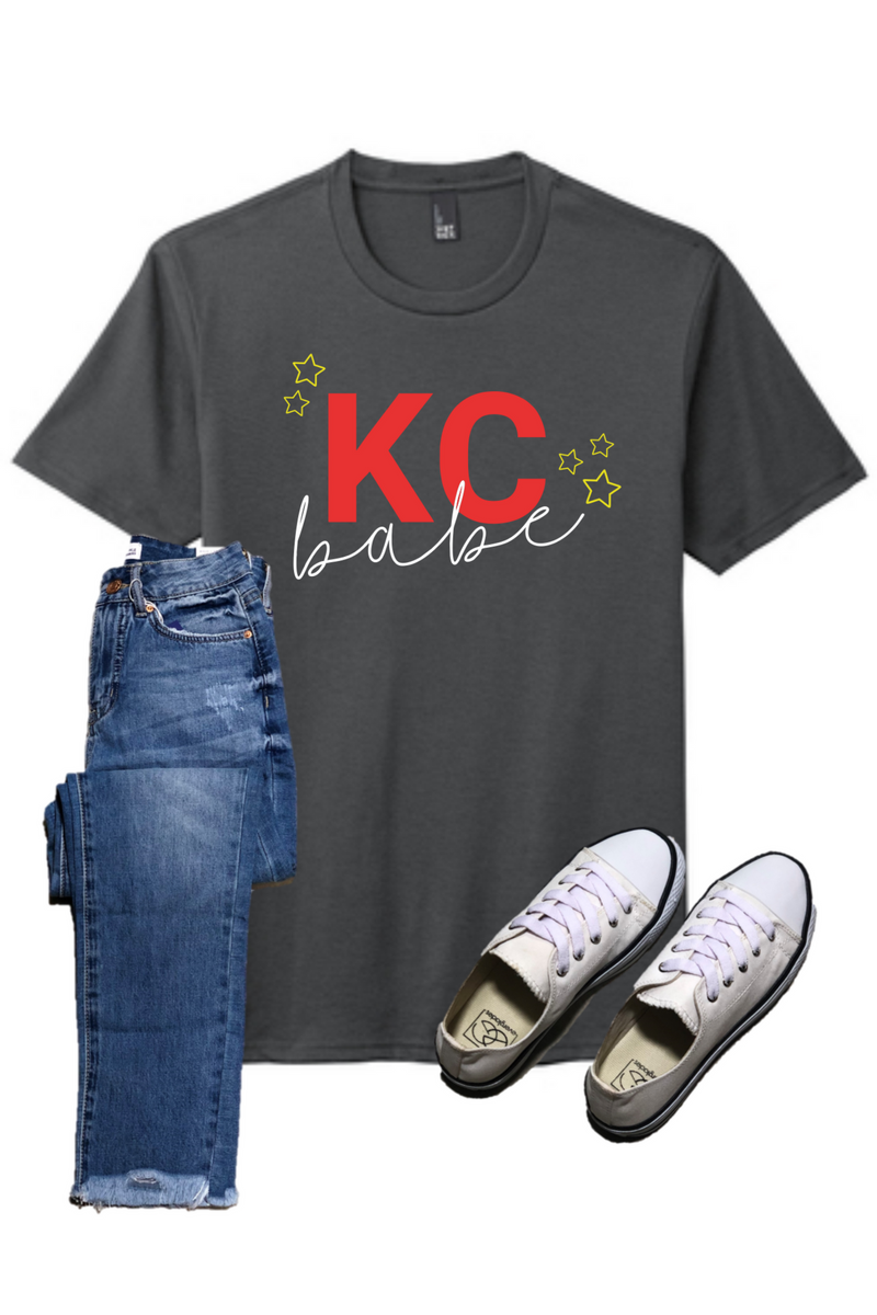 KC Babe - Charcoal Graphic Tee