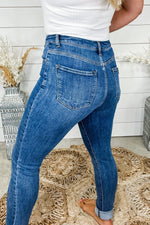 The Maxine's- Dark Wash High Rise Non-Distressed Skinny Jeans