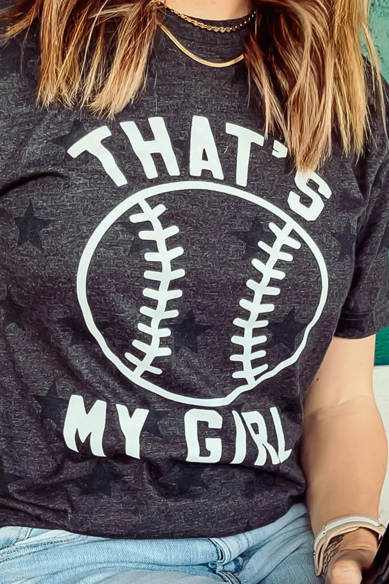 That's My Girl - Heather Smoke Star Tee