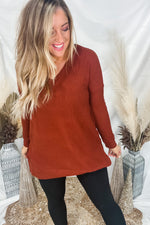 Brush It Off - Brushed Thermal Waffle Knit {Rust, Magenta, Ruby}