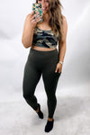 Picking Up The Pace- {Black, Gray & Olive} Buttery Soft Leggings w/ Side Pockets