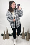 Plaid To See You- {Bone, Rust, Tan & Gray} Plaid Flannel w/ Removable Hood