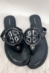 Twinkle Toes- Black & Silver Sandals