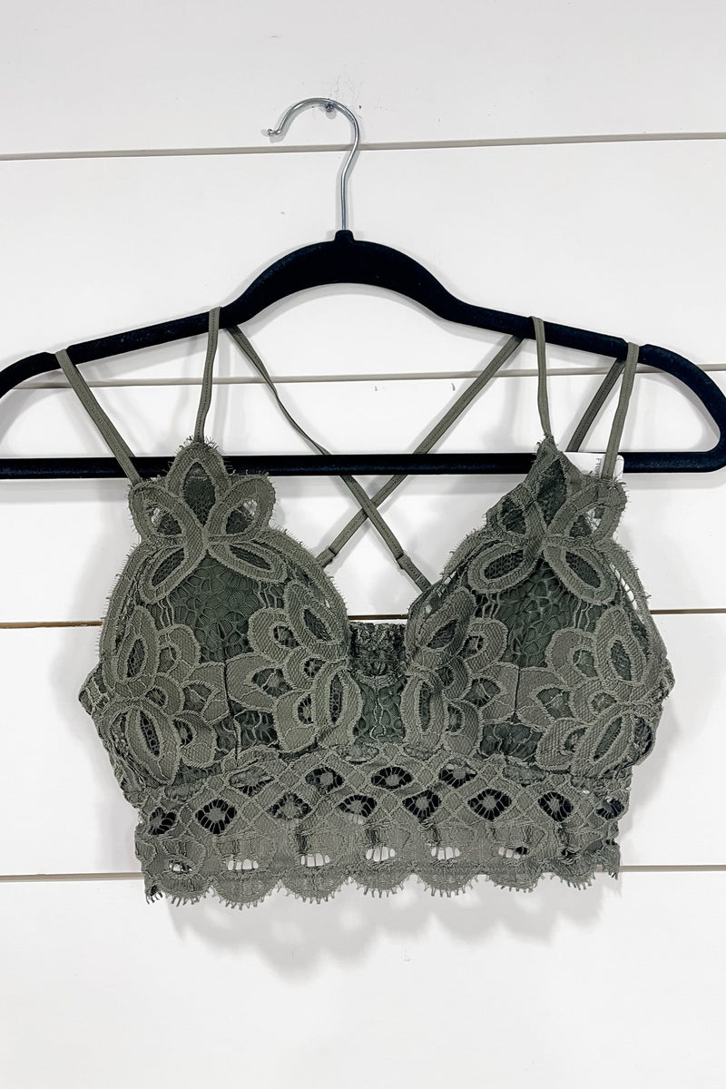 Feel Pretty- Lace Bralette - VARIETY COLORS