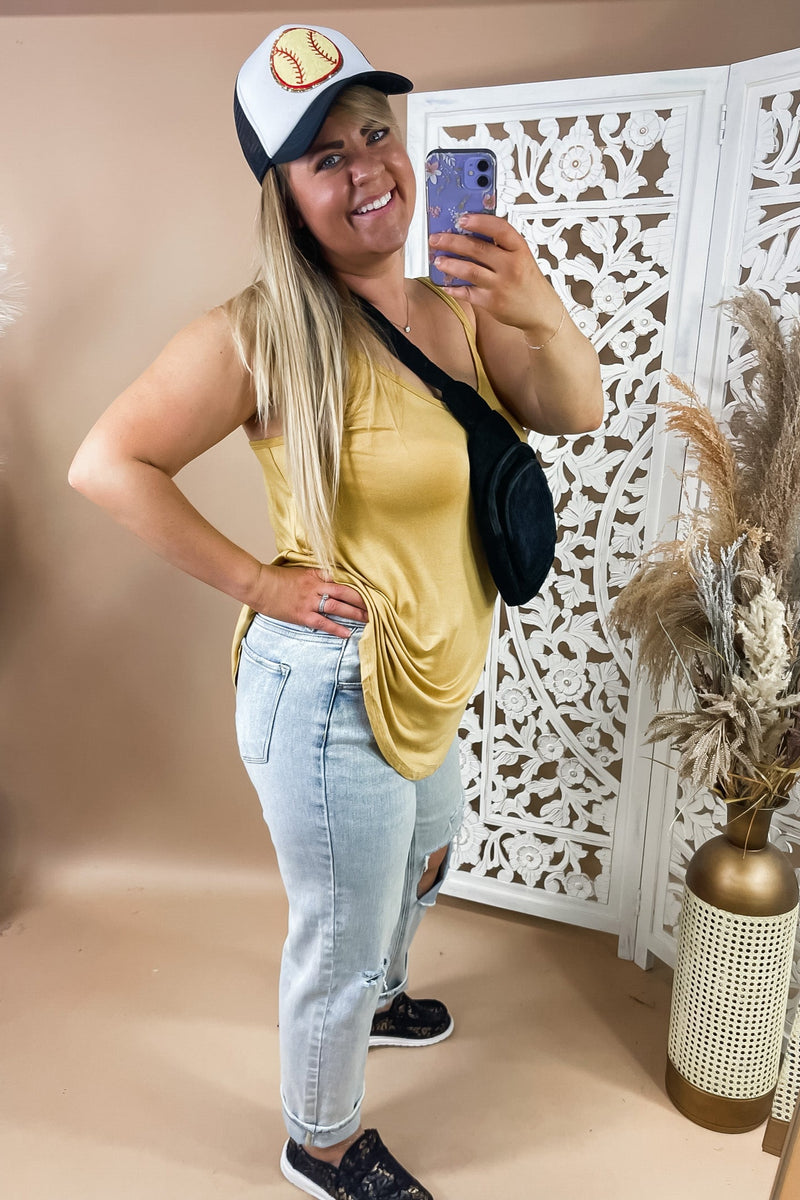 Basic Casual Cami - {Ivory, Heather Grey, Coral, Dusty Green, Mustard}
