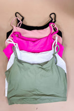 Level Up - Cropped Cami {Black, Pink, Green, Sonic Pink, White}