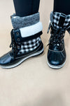 Toasty Toes- {Black & B&W Buffalo Plaid} Snow Boots