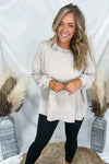 Got That Feeling - Thermal Knit Top {Heather Gray, Hunter Green, Taupe}