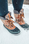 Leaving Tracks- Leopard Snow Boot