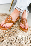 Walk With Me- Camel Reptile Print Sandals
